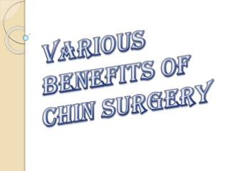 Different Aspects and Perfection of the Chin