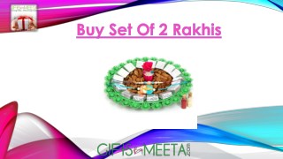 Buy Online Sets of 2 Rakhis from GiftsbyMeeta