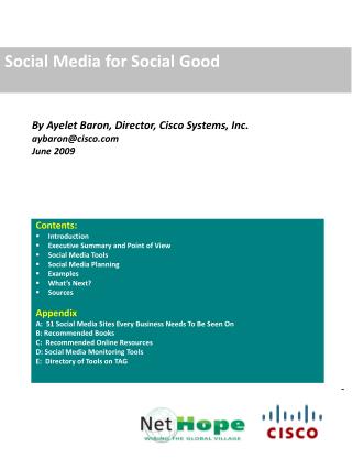Social Media Handbook for Nonprofits