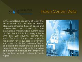 Earn More Profit In Business With Indian Custom Data
