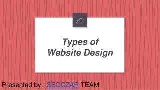 Types of Website Designing