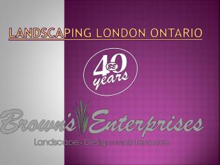 Landscape Design London Ontario