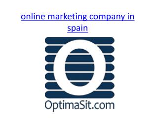 online marketing company in spain