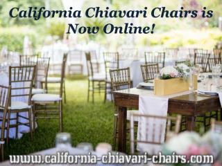 California Chiavari Chairs is Now Online!