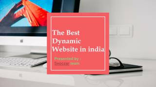 The best dynamic website in india