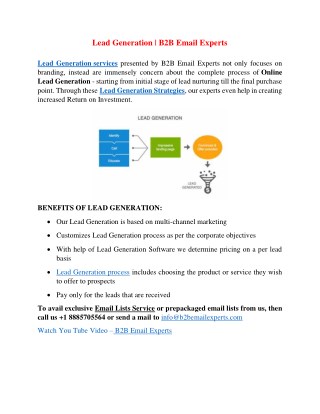 Lead Generation | B2B Email Experts