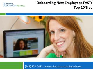 Onboarding New Employees FAST: Top 10 Tips