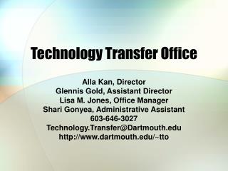 Technology Transfer Office