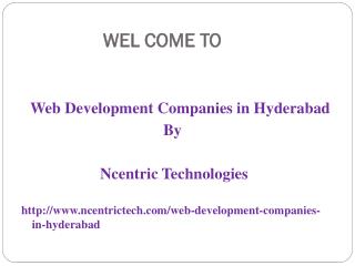 Web Development Companies in Hyderabad