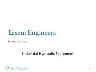 Cost Effective Industrial Hydraulic Equipment