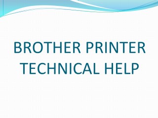 Technical Support for Brother Printers