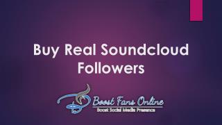 Buy Real Soundcloud Followers