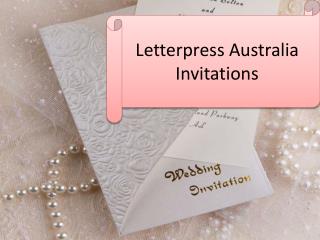 Letterpress Australia Invitations