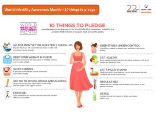 Infertility Awareness – 10 things to pledge
