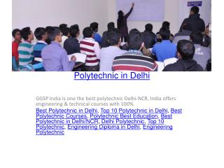 Polytechnic in Delhi