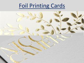 Foil Printing Cards