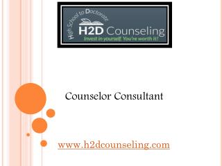 Counselor Consultant - h2dcounseling.com