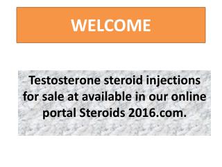 Testosterone Steroid Injections for Sale