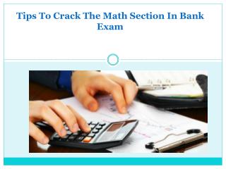 Crack Maths Section in Bank Exams