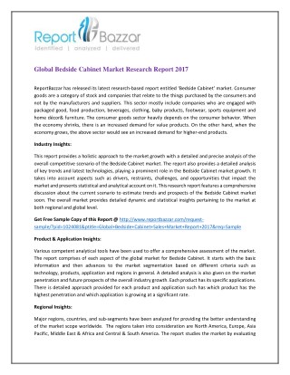 Global Bedside Cabinet Market Research Report 2017