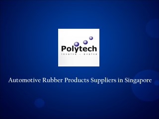 Automotive Rubber Components Suppliers