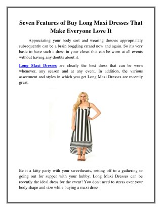 Buy Long Maxi Dresses in Woodland Hills, CA