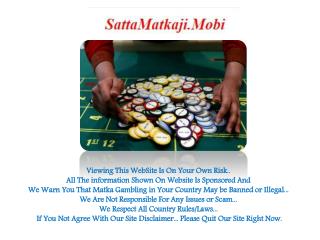 The Satta Matka Game is The Famous Betting Game