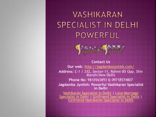 Vashikaran Specialist in Delhi Powerful