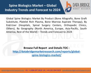 Spine Biologics Market Trends and Forecast to 2024