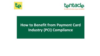 How to Benefit from Payment Card Industry (PCI) Compliance