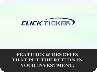 clickticker Features & benefits