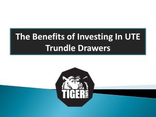 The Benefits of Investing In UTE Trundle Drawers