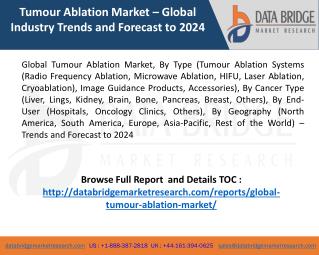 Tumour Ablation Market Growing at a CAGR of 8.2% by 2024