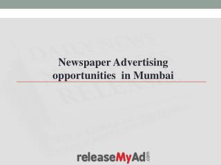 Newspaper Advertising Opportunities in Mumbai