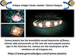 Vintage Cameo Jewelry From Gemco Designs