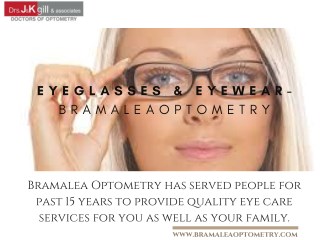 Eye Glasses and Eyewear - Bramalea Optometry