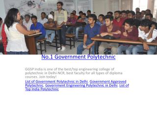 No.1 Government Polytechnic