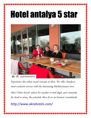 Akra Hotels| Antalya 5* Hotel
