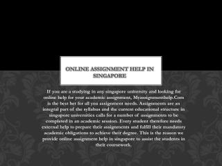 Online Assignment Writing Help