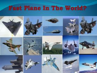 Fast Plane in the world