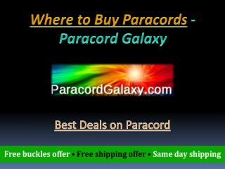 Where to Buy Paracords - Paracord Galaxy