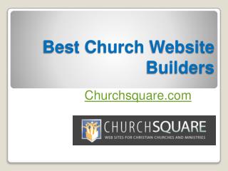 Best Church Website Builders - Churchsquare.com