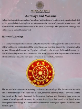 Astrology and Mankind - AstrologyRays