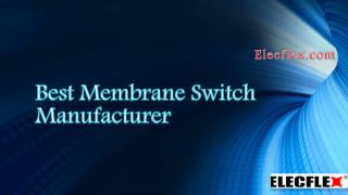 Best membrane switch manufacturer