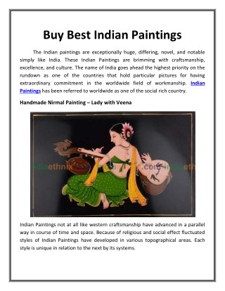 Buy Best Indian Paintings