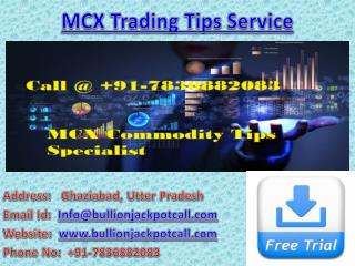 Commodity Tips Free Trial - MCX Trading Tips Service with Affordable Price