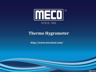Buy THERMO HYGROMETER online-Mecoinst