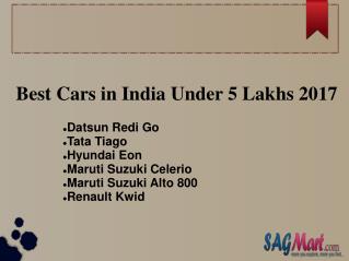 Find the List of Best Cars in India INR 5 Lakhs
