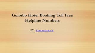 Goibibo Contact Number and Service Email Address