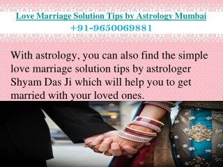 Love Marriage Solution Tips by Astrology Mumbai 9650069881